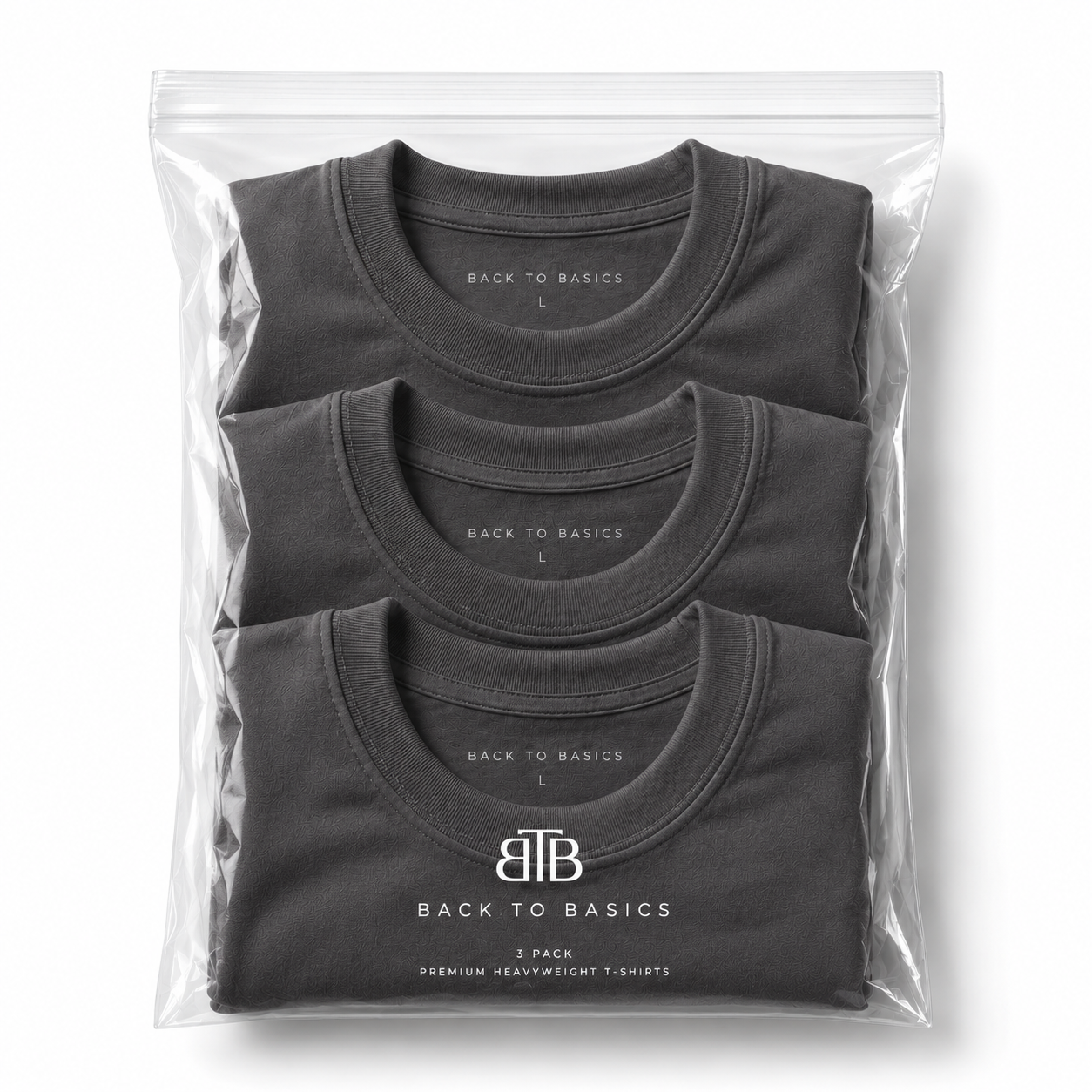 3 PACK HEAVYWEIGHT BTB CINZA-CHUMBO